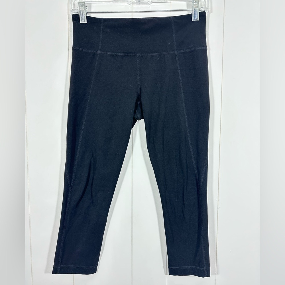 Athleta Leggings Women's Sz Small S Black Capri Fitness Active Athletic Pants